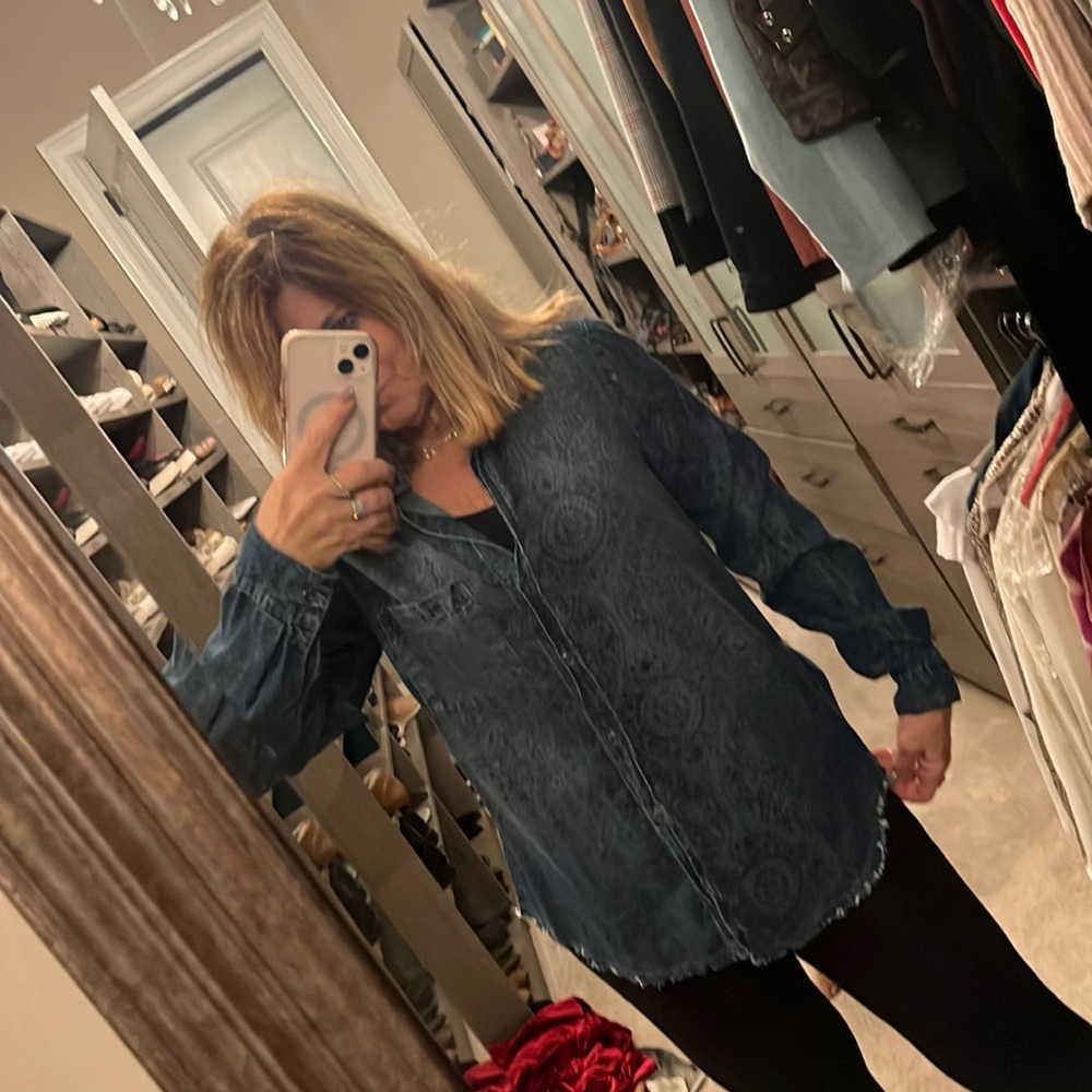 Oversized jean shirt size M
